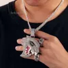 Drop Shipping Gioielli personalizzati Hip Hop Collana con ciondolo testa di lupo Collana con ciondolo Moissanite personalizzato Sier