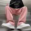Summer Pink Baggy Jeans Mens Harajuku Casual Baggy Streetwear Hip
