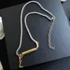 2022 Luxury Fashion Necklace Designer Jewelry Party Diamond Pendant Rose Gold Neckor for Women Jewellery Charm Gift215J