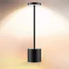 Simple Cordless Table Lamp LED Metal USB Rechargeable 2-Levels Brightness Night Light Desk Lamp Reading Lamp For Restaurant H220422201