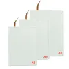 Nuovi quaderni per sublimazione in bianco A4 A5 A6 Custodia in pelle PU per sublimazione Superficie morbida Notebook Stampa a trasferimento caldo Regali fai da te in bianco all'ingrosso