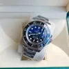 Met doos Herenhorloge Diepe keramische bezel 44MM Saffier Cystal Roestvrij staal Glide Lock Stevige sluiting Automatische mechanische herenhorloges SEA Mannelijke horloges 2023