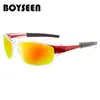 Polarisierende Angelbrille Herren beschichtete reflektierende Sonnenbrille UV400 Sport-Radsport-Sonnenbrille
