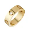 Nowe damskie projektant pierścienia Rose złoto stal nierdzewna luksusowy kryształowa biżuteria miłość mężczyźni zobowiązanie Pierścień Pierścień zaręczynowy