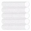 Porte-clés 200 pcs rond acrylique porte-clés blancs 2 pouces cercles clairs disques transparents pour le projet d'artisanat de bricolage Emel22280C