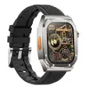 Z79 MAX SMART WATCH HD 2.1inch شاشة البوصلة بوصلة معدل ضربات القلب وظيفة مخصصة الاتصال بالرقم Bluetooth مكالمات الموسيقى لمشغل الرياضة تناسب اثنين من الشاحن اللاسلكي