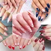 False Nails 600pcs French Stiletto Nail Tips Short Half Cover Artificial Fake Set Clear Natural Acrylic Tool 230909