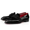 2023 Scarpe casual da uomo Scarpe eleganti firmate personalizzate Scarpe classiche in pelle scamosciata nera Rivetti in pelle scamosciata scintillanti Scarpe in pelle Mocassini Scarpe da ginnastica moda uomo 38-47 con scatola