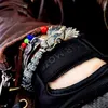 Drachenarmbänder für Männer im chinesischen Stil Retro-Silberplatte herrschsüchtiger Kiel Armreif Herren Trend Persönlichkeit Vintage-Schmuck Männliches Geschenk