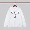 Designer de luxo alta versão 21ss outono e inverno nova impressão frontal cl logotipo unisex terry moletom com capuz 5o2zv