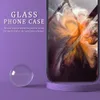 Schlanke Hülle aus gehärtetem Glas mit Holzmaserung für Samsung Galaxy S23 FE S22 Ultra S21 S20 Note 20 S10, stoßfester Marmor, glatte harte Rückseite, Funda Conque