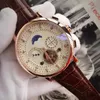 Üst İsviçre Marka Lüks Saat Otomatik Hareket Kendi Wind Saatler Ayfaz Gerçek Deri İzle Tourbillon Beyefendi Business Watch246g