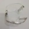 Moda popular alta versão pulseira de acrílico pulseira senhora designer pulseiras pulseiras para festa casamento jóias com papel Handbag2532