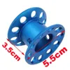 15m 20m Mini Scuba Diving Spool Finger Reel Bolt Snap Hook In lega di alluminio Diving Finger Spool Dive Reel 220722253s