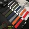 21mm Black Red Green silicone Rubber Watchband For strap for Aquanaut series 5164a 5167a Watch band Spring bar256Y