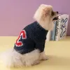 Fashion Dog Apparel Designer Dog Clothes Winter Warm Pet Sweater Turtleneck Knit Coat Thick Cats Puppy Clothing345T