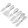 Cheese Tools Butter Knife 6 Styles Stainless Steel Cheese Spreader Fork Cutter For Cake Bread Pizza Wholesale