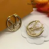 Boucles d'oreilles de luxe Big Gold Hoop Boucles d'oreilles de créateurs pour femmes Orrous Girls Ear Studs Set Designer Bijoux Boucle d'oreille Saint Valentin Cadeau de fiançailles pour la mariée