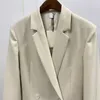 Novo blazer feminino TOTEME lazer com um botão, casacos soltos e confortáveis