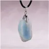 Pedra crua irregular corte superfície aquamarine colar pingente personalizar colares designer pingentes casal personalizado jóias finas