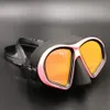 Dykmasker speglade härdade glaslinser scuba mask med antifog264p