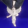 Оптовая цена 925 Серебряный муассанит с бриллиантами Ice Out Bling Угол Подвеска для ювелирных изделий