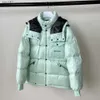 Mens down jacket parkas clothes padded black jackets coats outdoor keep warm Unisex outerwear cold protection armband decoration plus size 4POXD