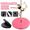 حصيرة اليوغا 120x10cm PU Poal Dance Hat Skid-Pluch Pitness مقاومة للماء جولة جولة قابلة للطي صالة رياضية Matyoga222W