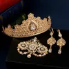 Gioielli per capelli da sposa Diademi tradizionali marocchini Corona in placcatura in oro Accessori goccia d'acqua per sposa etnica Couronne De Mariage 230909