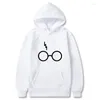 Harrys Potters Sweatshirts Men Women bril Afdrukken Sudadera Hombre Winter Fleece Fashion Trends Harrys Poters Hoodie Hoodie Hoodie 7674