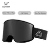 Óculos de esqui Vozapow Magnético Dupla Camada Polarizada Esqui Anti Nevoeiro UV400 Snowboard Homens Mulheres Sobre Óculos Eyewear 230909