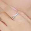 Bestandener Testlabor-Moissanit-Ring aus 925er-Sterlingsilber, Party-Hochzeits-Diamant-Twisted-Ringe für Mädchen und Frauen, Braut- und Verlobungsschmuck, Geschenk