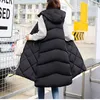 Designer moda feminina coletes hoodies jaqueta casaco clássico mulher casacos de algodão colete outono inverno longo tanque coreano grande espessado casaco com capuz outerwear parkas