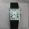 Super Thin Series Top Fashion Quartz Watch Men Silver Sear Black Hay Pasek Klasyczny prostokąta sukienka CLO2157