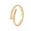 Designer Nail Ring Luxury Jewelry Midi Rings For Women Titanium Steel Alloy Gold-Plated Process Fashion Accessories Never Fade Not228w