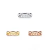 Bague de luxe bague simple pour femmes Design Sense bague en argent sterling dames classique diamant bagues simples