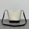 High quality designer bag fashion bucket bag in smooth calfskin crossbody bag with adjustable strap and a minimum drop maximum drop