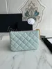 العلامة التجارية الفاخرة CC Wallet Pendant Cardholder Top Class Real Pickup Bag Zero Money Bag