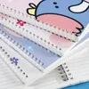 1set Binder Spiral Coil Book Cute Cartoon 60Sheet Thicken Notepad Notebook Student Learning Korean Stationery School Supplies