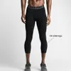 Nuovi pantaloni sportivi da fitness bianchi neri 2021 compressione ad asciugatura rapida Capri pantaloni corti da basket corsa stretch train235u