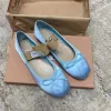 Designer classique chaussures plates ballet Min chaussures usine chaussures ballet jupe chaussures arc satin femmes chaussures décontractées Paris mode rétro avec original