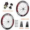 700C carbon velg 38 50 60 88mm diepte 25mm breedte road carbon wielen clincher Buisvormige carbon wielset met novatec 271 372 hubs218O