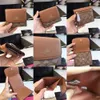 F87589 Small Coin and Card Wallet In Signature Canvas Women Fold Short Short folding flip buckle Purse Dompet