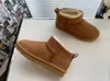 Women Classic Ultra Mini Platform Boot Tasman Tazz Designer Matte Fur Snow Boots tofflor Suede Wool Winter Ankel Sherpa tröja Brev 54