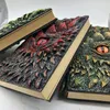 Dragon präglad journal retro tredimensionell prägling öga handgjorda dagbok ritböcker halloween dekorationer