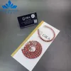 Necklace Moissanite Fashion Jewelry 3mm 5mm 6.5mm Red Moissanite Tennis Chain Necklaces and Bracelet Pass Diamond Tester