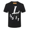 2023 Mens Designers T Shirt Fashion Men Tshirt Clothing Black White Tees Kort ärm kvinnor