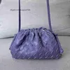 Classique Abottegas Mini Vneta Jodie Intrecciato Designer Fourre-Tout Plissé Tissé Nuage Sac En Cuir Une Épaule Bandoulière Sac À Main Bouton Magnétique Dumpling Girl