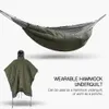 Schlafsäcke Multifunktionale Hängematte Underquilt Winter Warm Unter Decke Poncho mit Packsack für Camping Wandern Rucksackreisen 230909