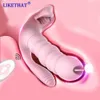Vibrateurs 3 en 1 lécher sucer vibrateur érotique 10 modes vibrant Anal vagin Clitoris stimulateur portable langue orale jouets sexuels pour les femmes